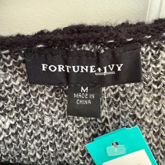 Fortune + Ivy Camille Hooded Cardigan – Size M (Oversized) New With Tags - Picture 3 of 5